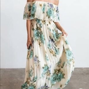Baltic Born Juliette Mint Floral Maxi Dress